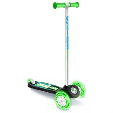Scooter with 3 wheels and green light