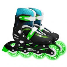 Roller skates with Green Light, size 30-33