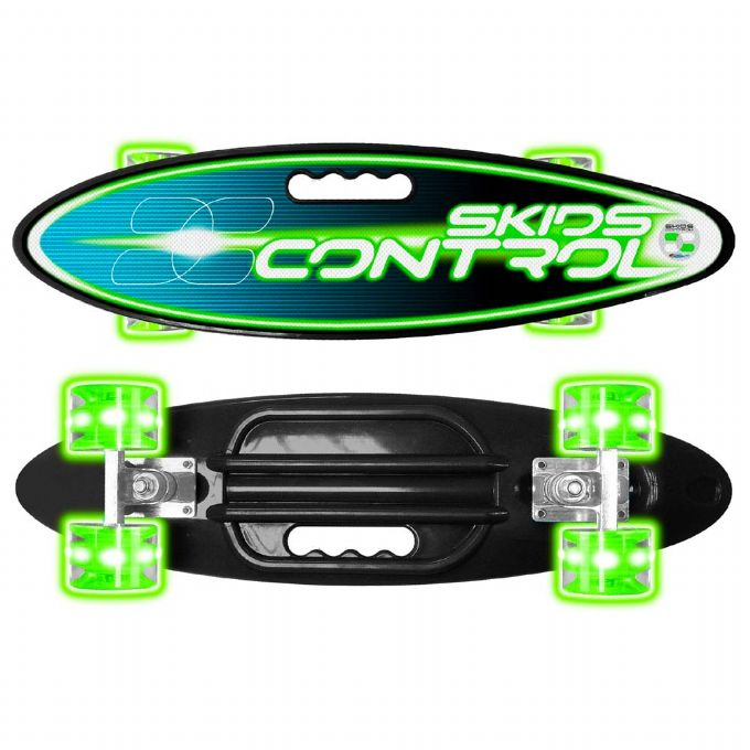 Skateboard with handle and green light version 3
