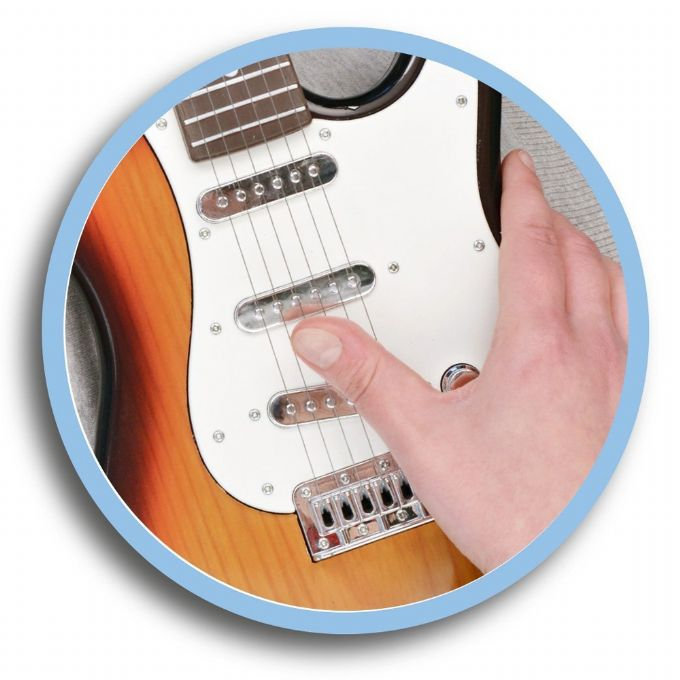 Electronic Rock Guitar with shoulder strap version 4