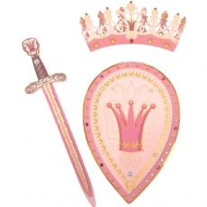 Queen Rosa setti Miekka, kilpi ja kruunu