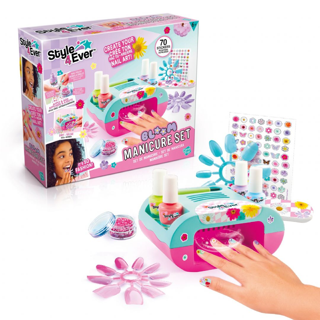 Style 4 Ever Blomster Negle Manicure Sæt
