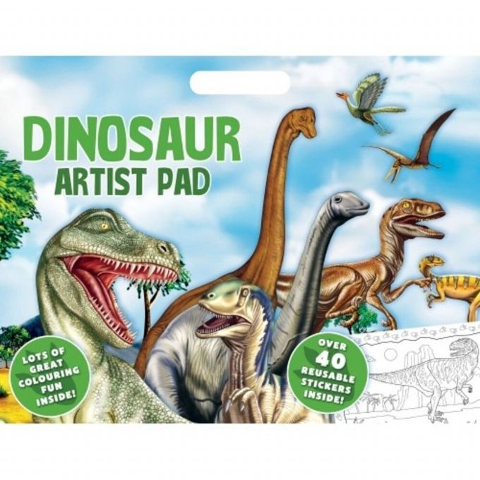Dinosaurie mlarbok med klistermrken version 1