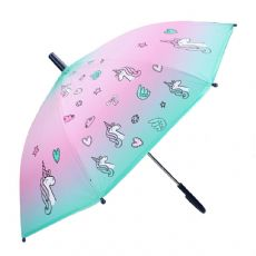 Regenschirm mit Einhrnern