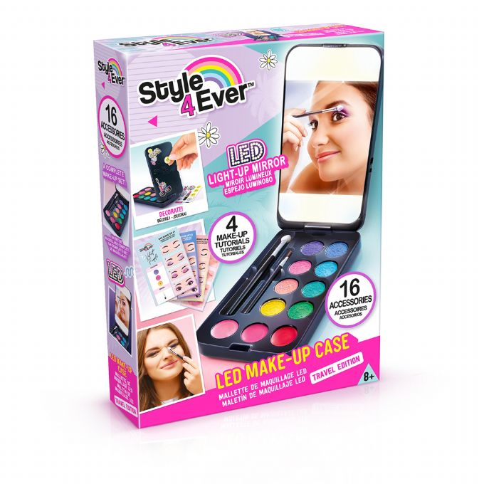 Style 4 Ever Mini Makeup Case med LED-lys version 2