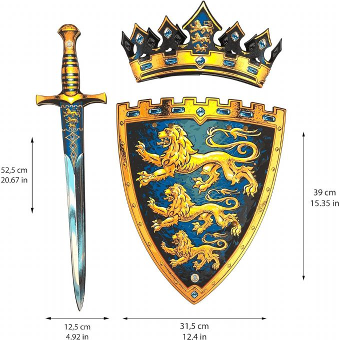 Triple Lion Set (Sword, Shield and Crown) version 3
