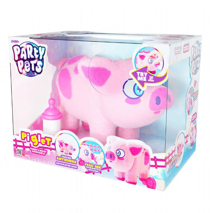 Party Pets Babygris med Soft Touch version 2