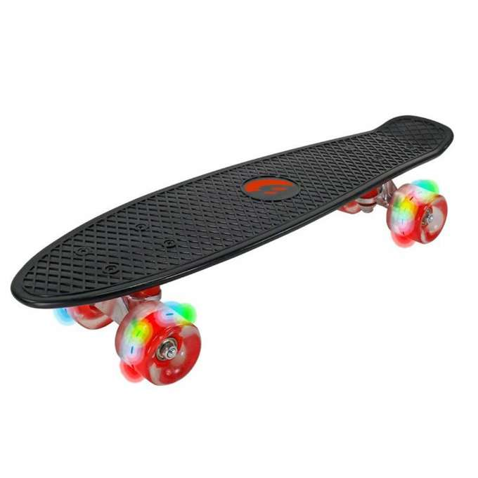 Skateboard mit LED-Rollen version 1