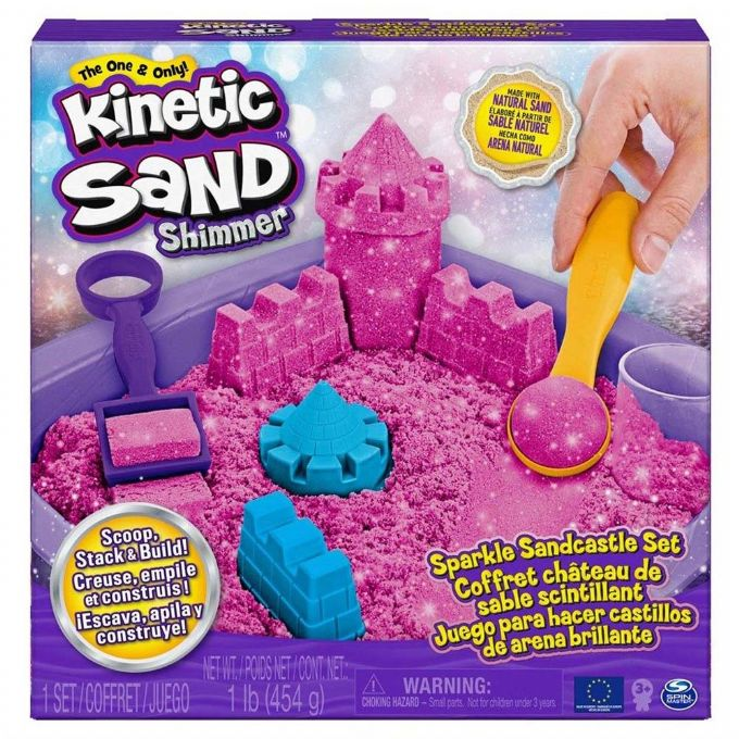 Kinetic Sand Sparkle Sandcastle Rosa version 2