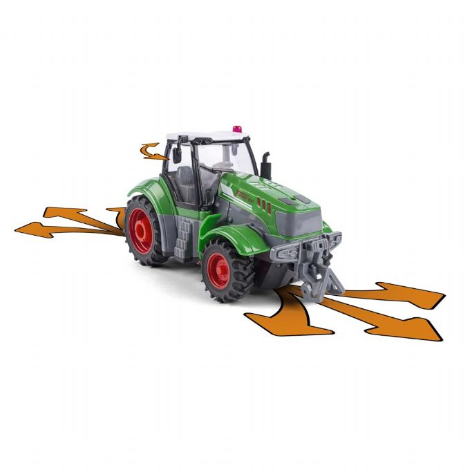 Radiostyret Traktor med Tip Trailer 1:28 version 4