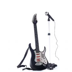 Elektronisk gitar med mikrofon
