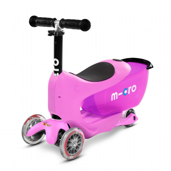 Micro Mini2go Deluxe+ Lbehjul, lyserd version 9