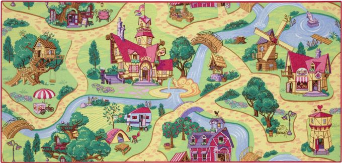 Gulvtppe, Legetppe Candy Town 95 x 200 version 1
