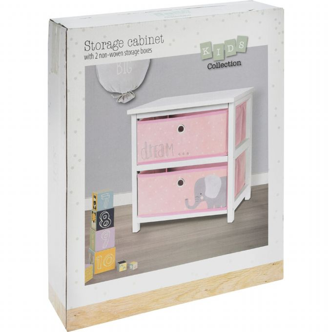 Nightstand with Drawers Pink version 2