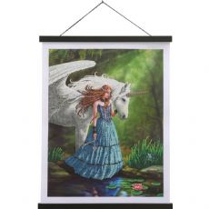 Crystal Art Rullegardin Unicorn 35x45