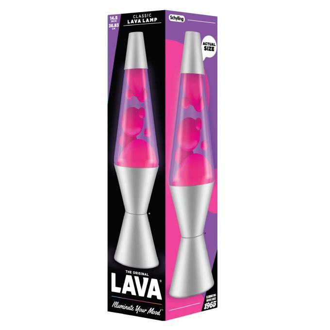 Lavalampe Classic Pink/Lilla 37cm version 2