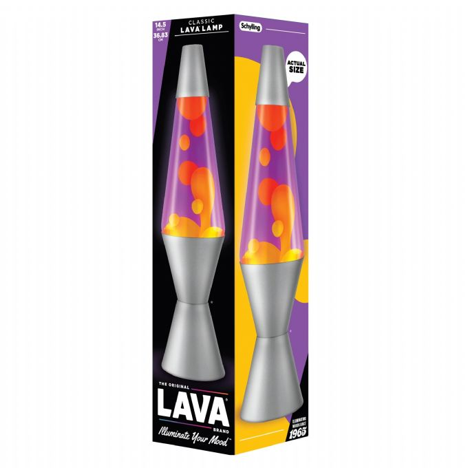 Lavalampe Classic Orange/Lilla 37cm version 2