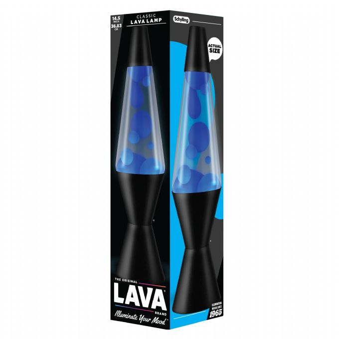 Lavalampe Neon Bl�/Klar 37cm version 2