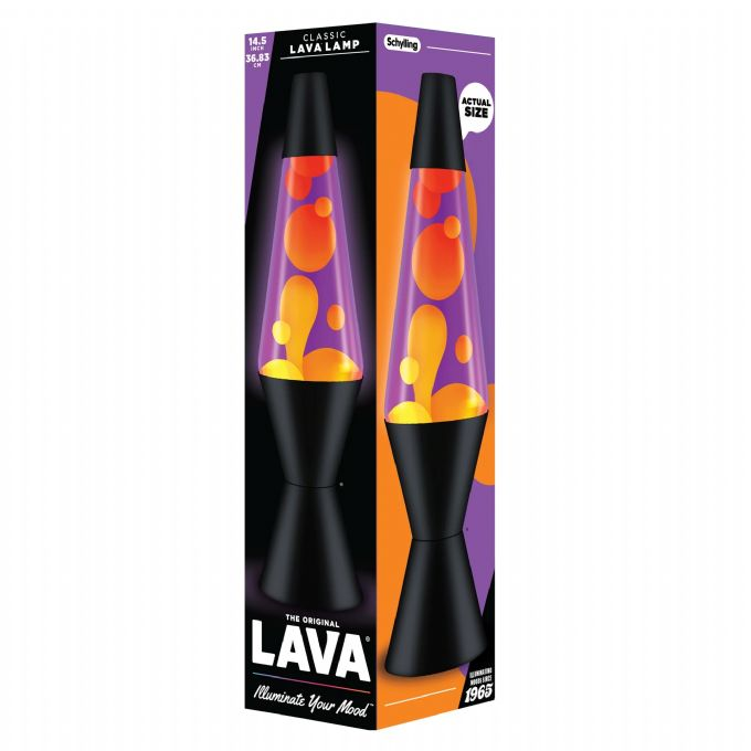 Lavalampe Orange/Lilla 37cm version 2