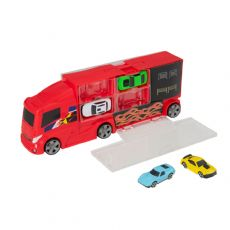 Autonkuljetusauto ja s�ilytys sek� 4 autoa