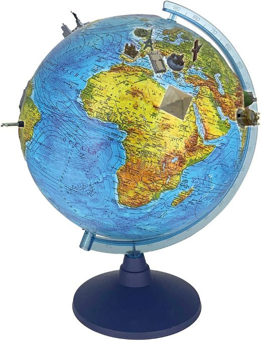 3D Globe med LED-lys 32 cm version 1