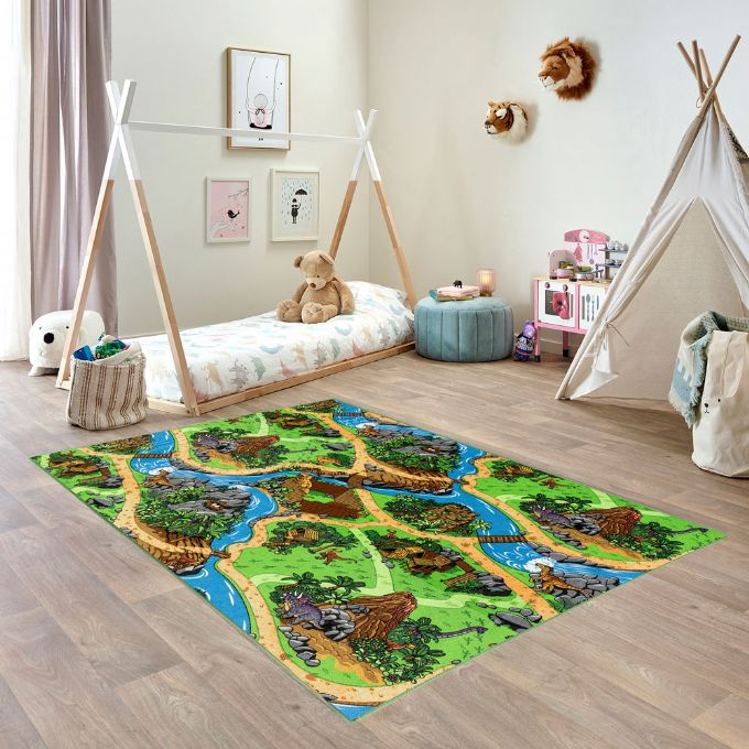 Floor rug, Play rug Dinosaur 140x200cm version 3