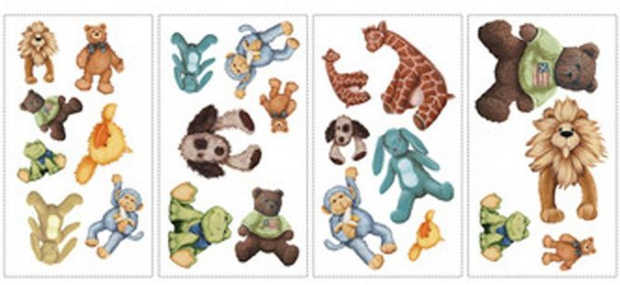 Wallstickers Toy animal version 2