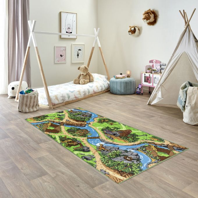 Floor rug, Play rug Dinosaur 95x200cm version 3