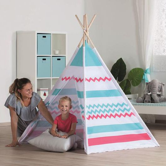 Tipi tent pink and blue version 3