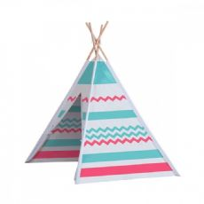 Tipi tent pink and blue