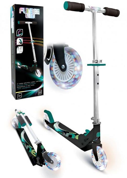 Potkulauta, jossa LED-valot renkaissa version 5