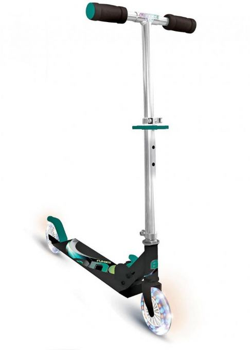 Potkulauta, jossa LED-valot renkaissa version 1