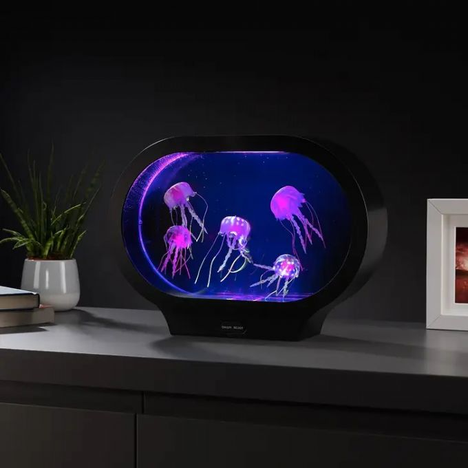Lamp with realistic jellyfish version 5