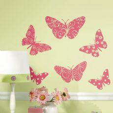 Wallstickers Butterfly in Velor