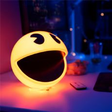 Pac-man LED-lampe med lys og ikonisk lyd