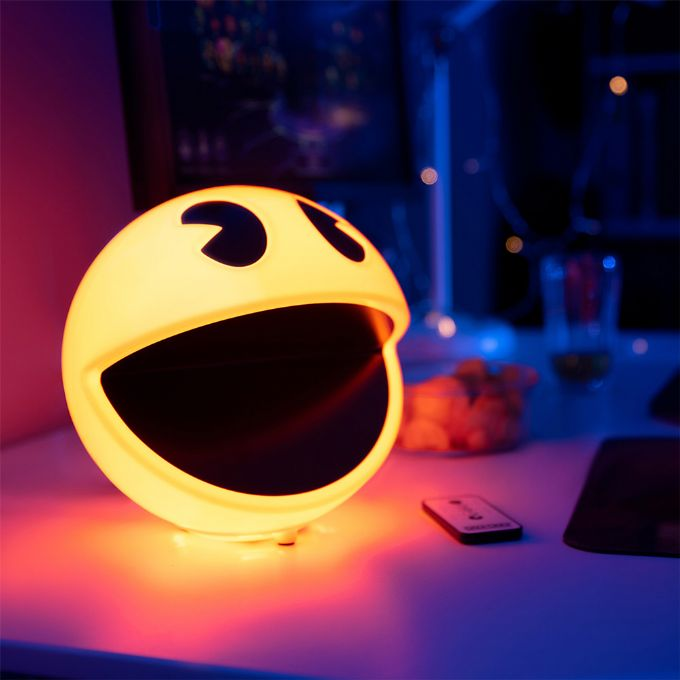 Pac-man LED lampe med lys og ikonisk lyd version 1