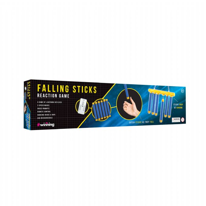 Reaktionsspil med faldende pinde version 2