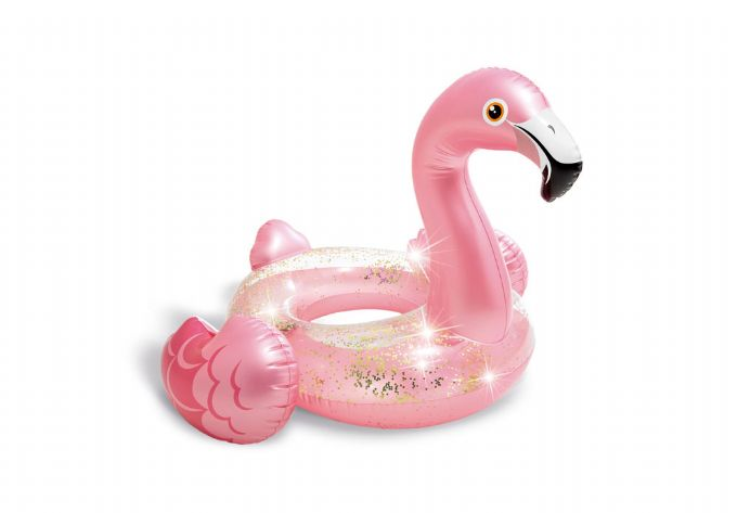 Flamingo Glitter Badring 119x97cm version 1