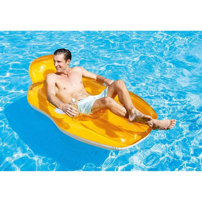 Pool Chill Float Lounge Orange 163x104cm version 3