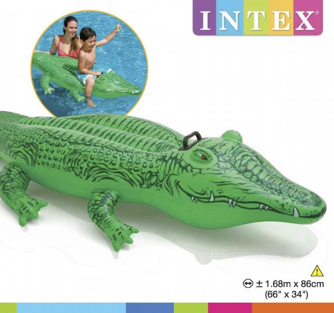 Oppblsbar krokodille 168x86 cm. version 2