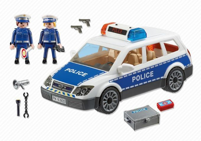 Politi bil med lys og lyd version 3