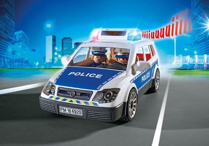Politi bil med lys og lyd version 5