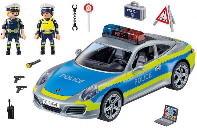 Porsche 911 Carrera 4S poliisi valkoinen - Playmobil Porsche 70066 Shop -  