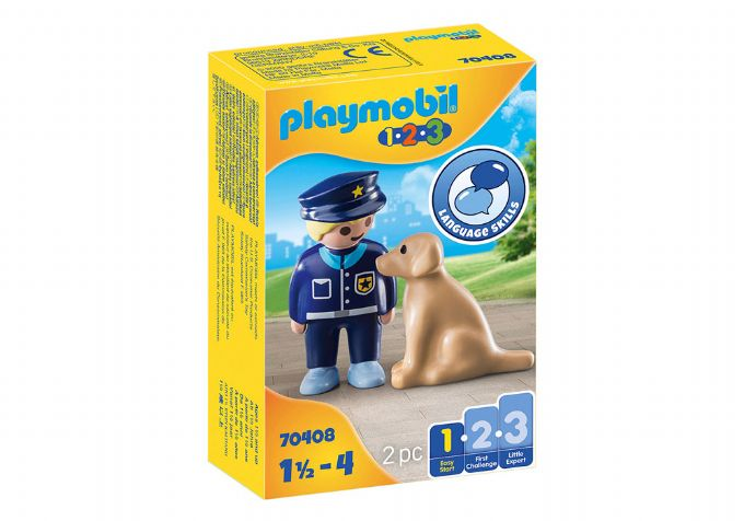 Politibetjent med hund version 2