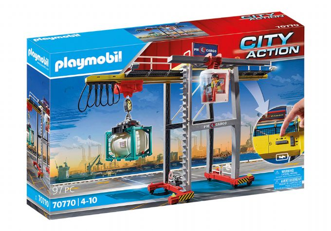 Lastkran med container Playmobil City Action 70770 Shop Eurotoys.dk