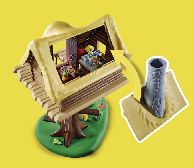 Asterix Troubadourix with wooden cabin version 5