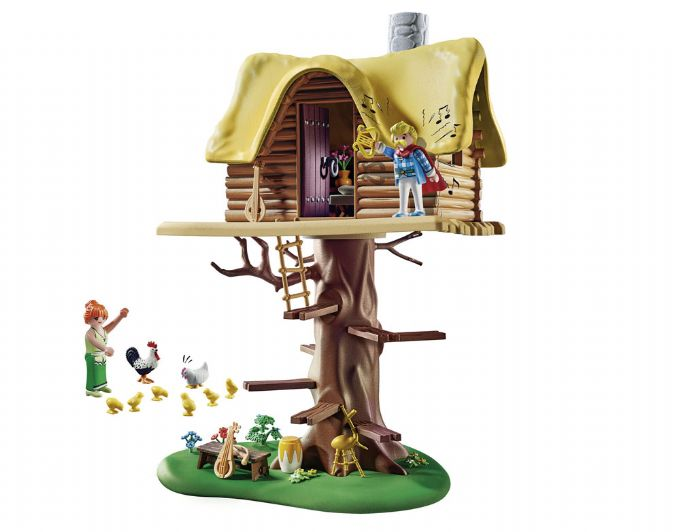 Asterix Troubadourix with wooden cabin version 1