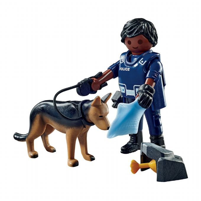 Police officer with tracking dog version 1