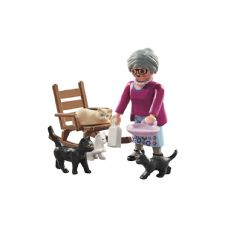 Grandma with cats