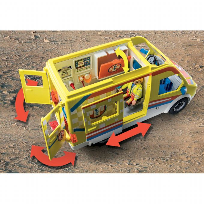 Ambulanse med lys og lyd version 6